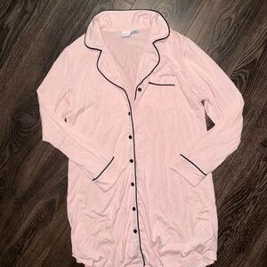 Cupcakes & Cashmere Pink Nightshirt with Black Accents